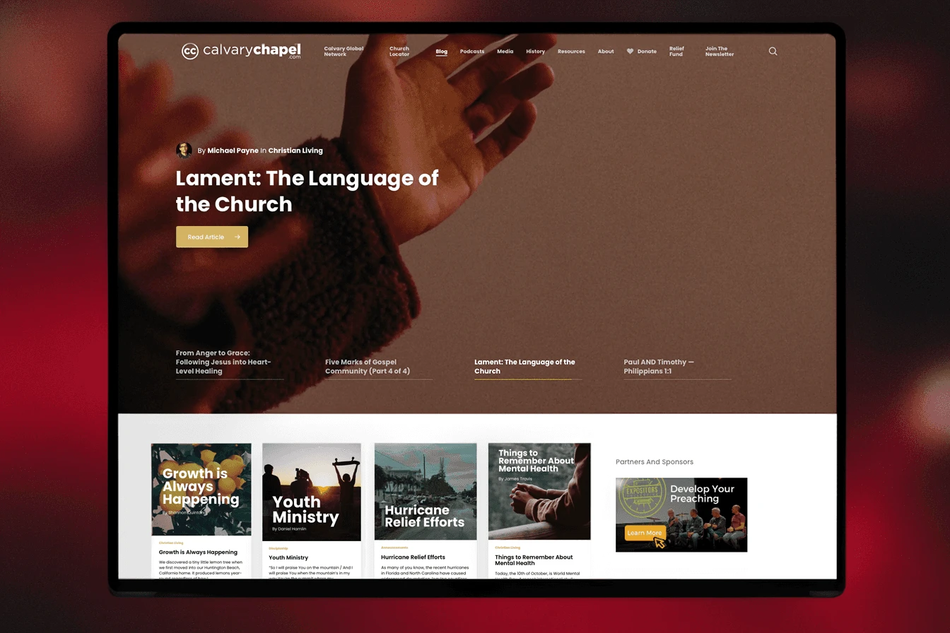 CalvaryChapel.com project overview