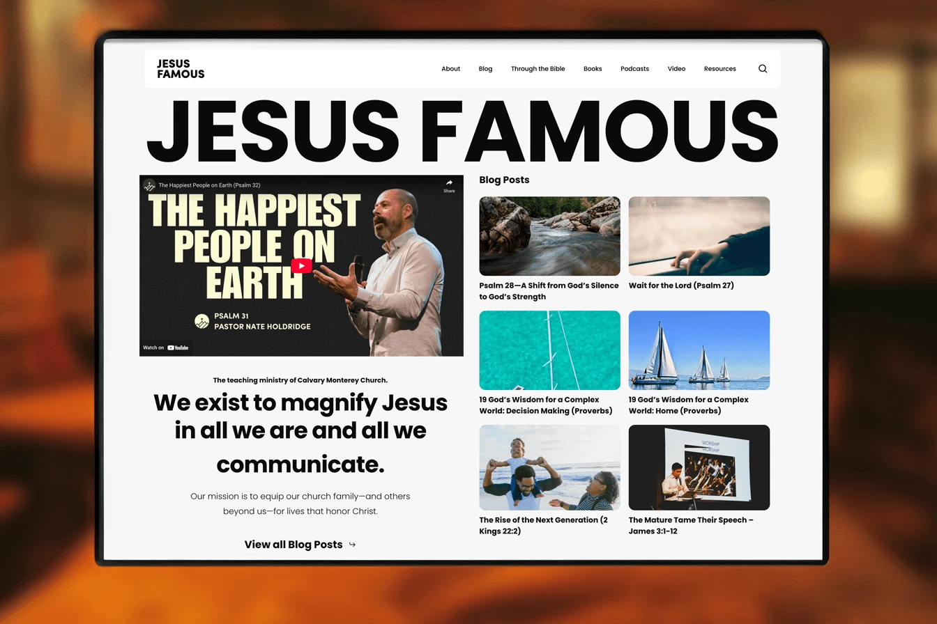 Jesus Famous project overview